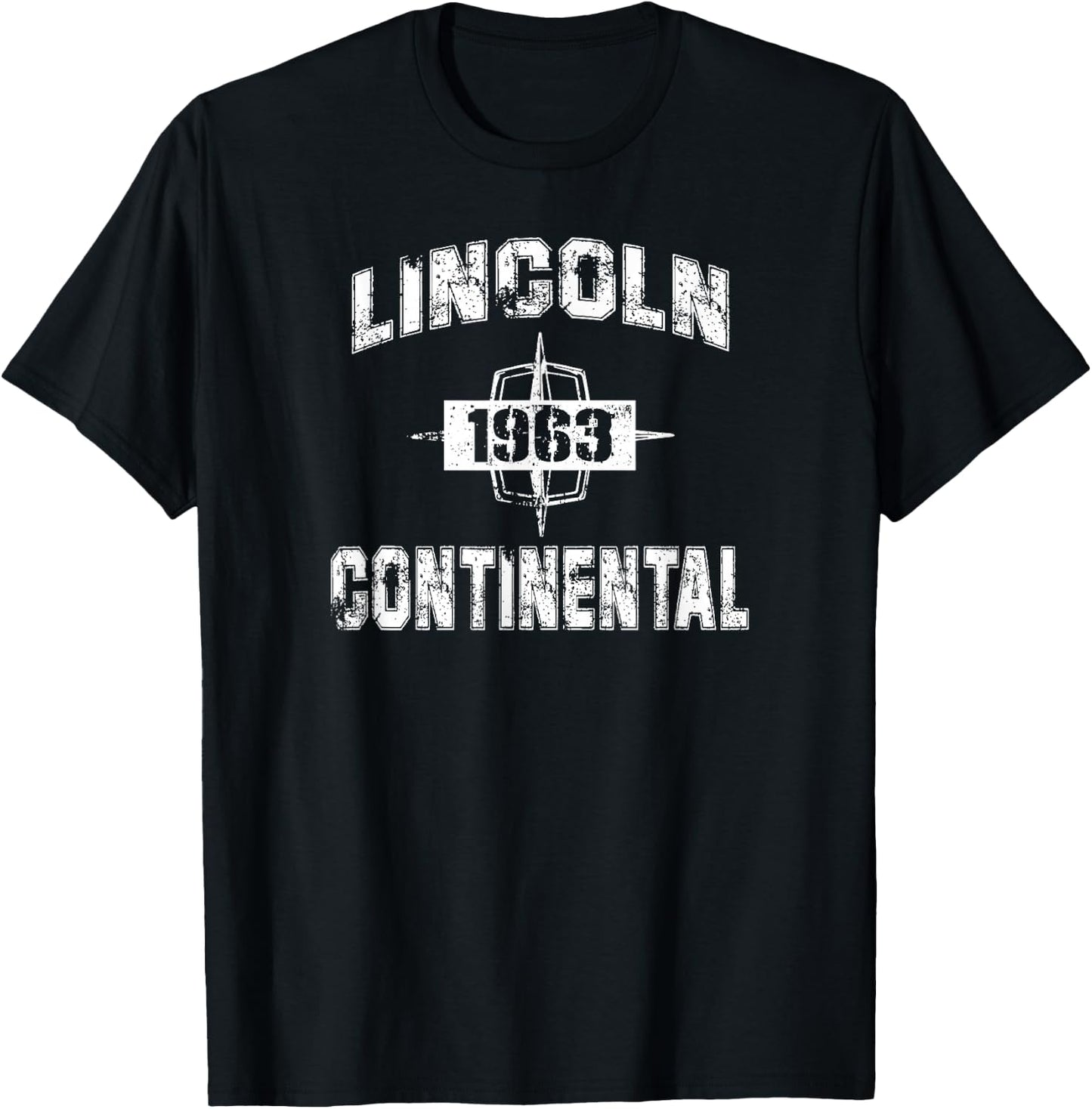 1963 Lincoln Continental University T-Shirt - T-Shirt | Black