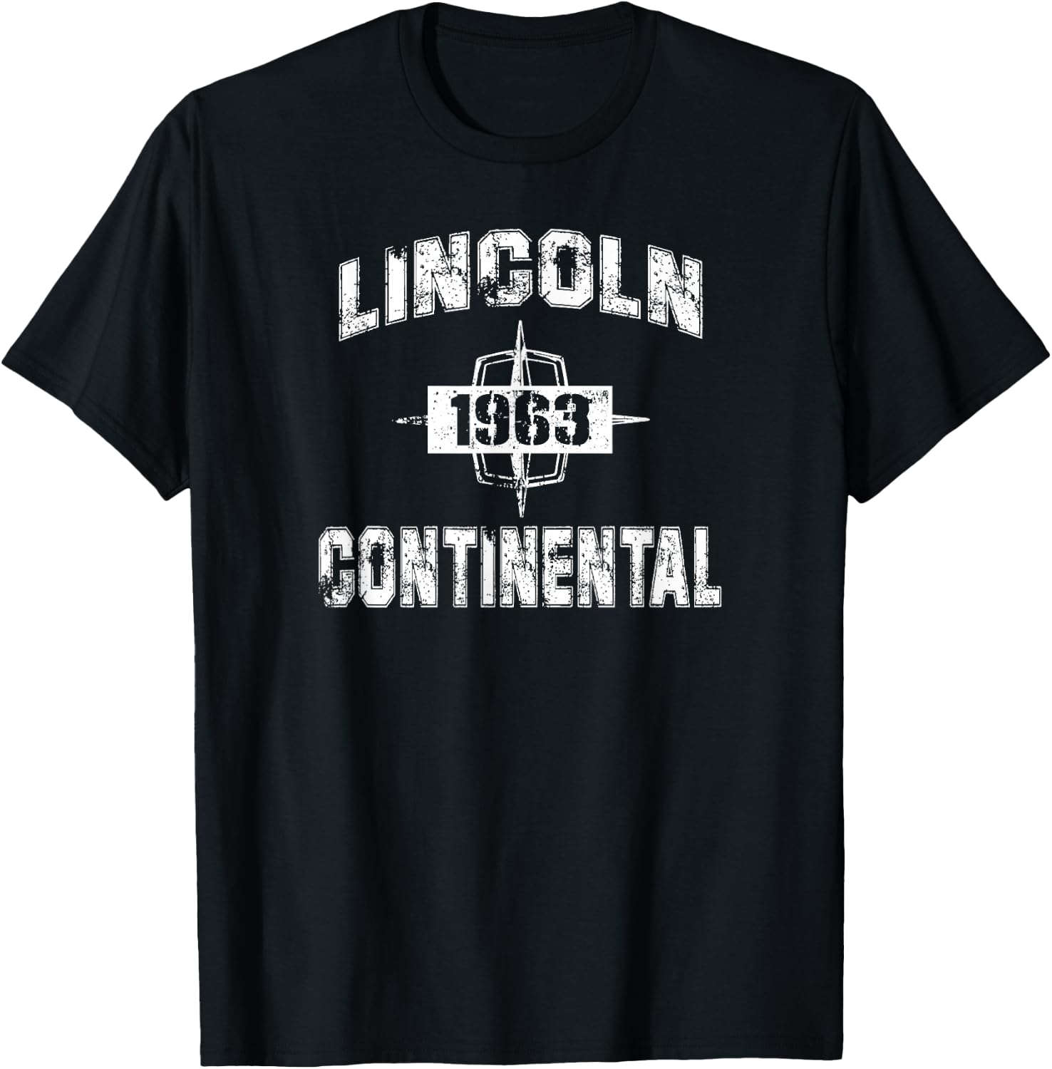 1963 Lincoln Continental University T-Shirt - T-Shirt | Black