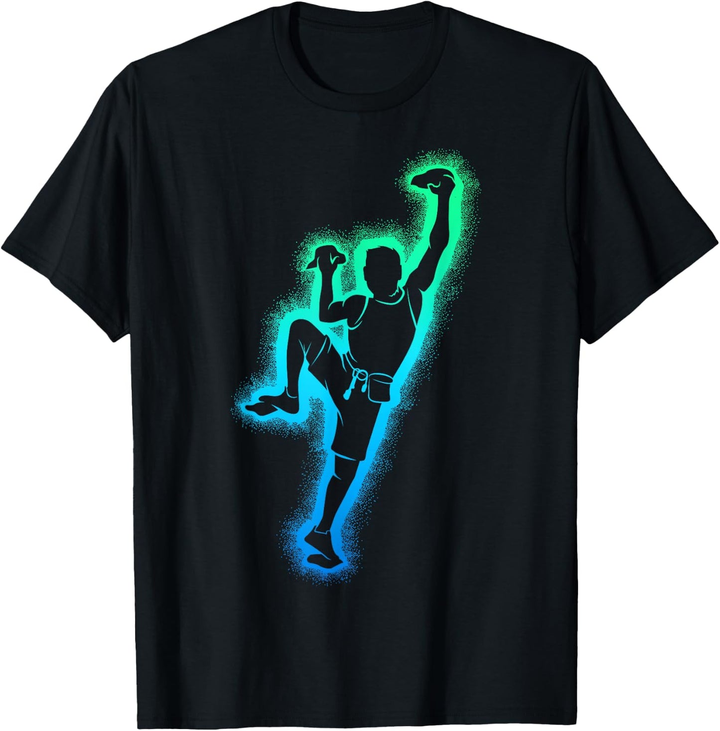 Climbing Climber Escalator , Black, S T-Shirt - T-Shirt | Black