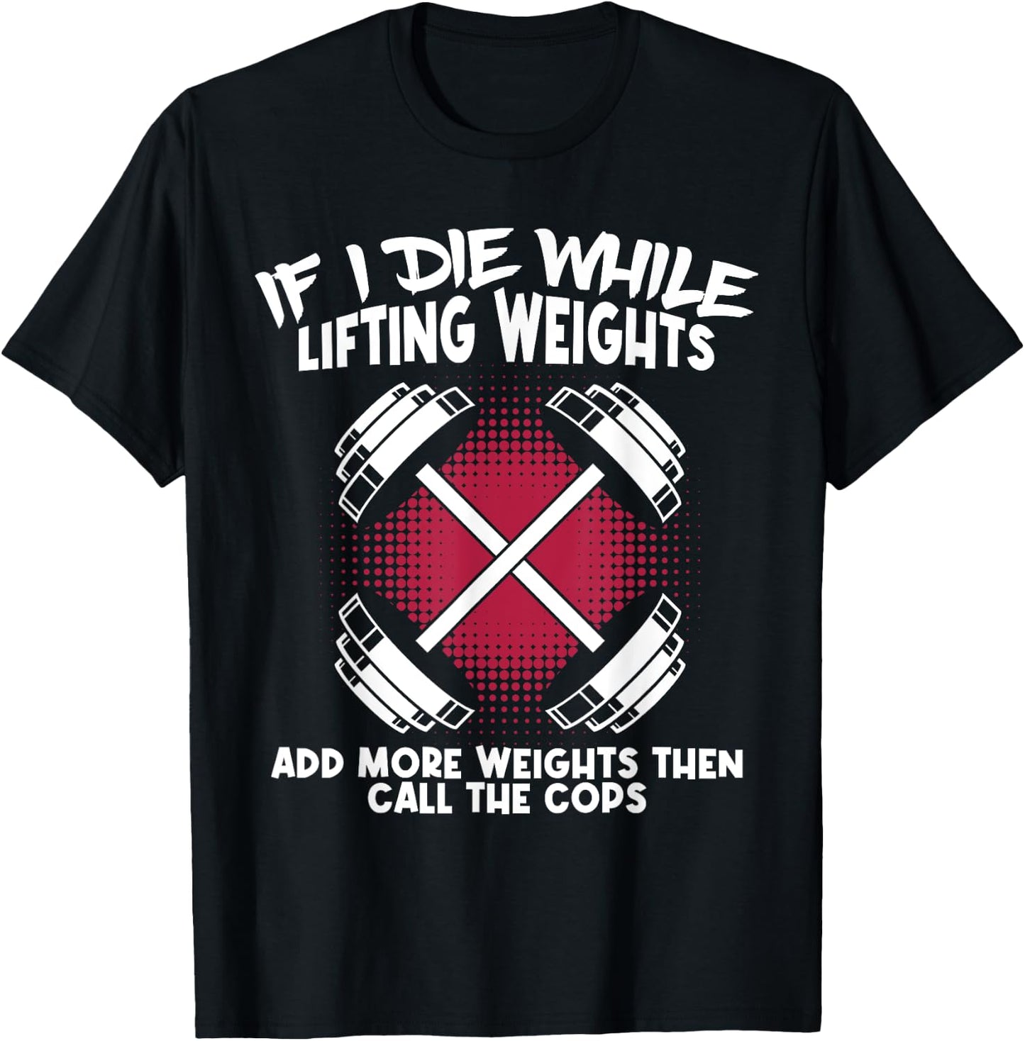 Shhh I'm Doing Math Weight Lifting Gym Lover Motivation T-Shirt - T-Shirt | Black
