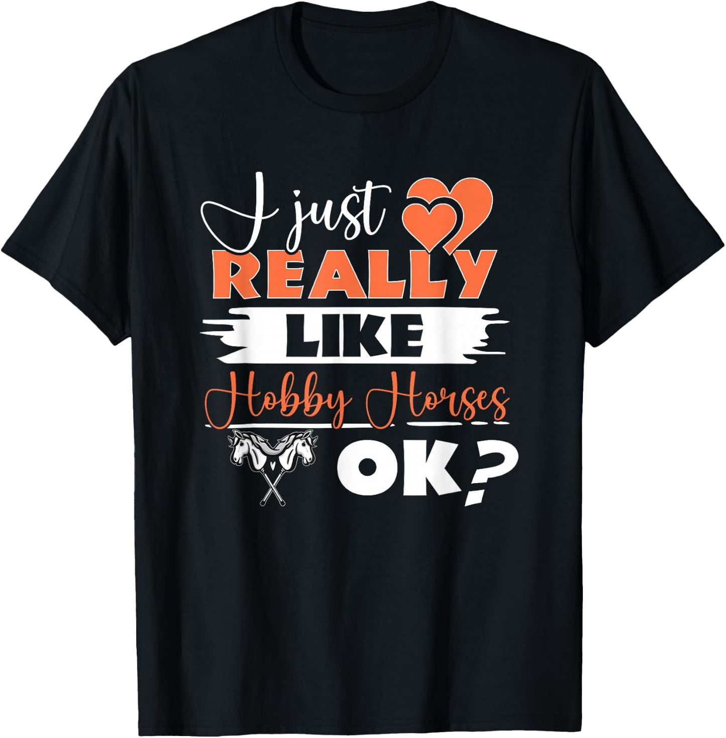 Hobby Horsing Stick Horse Riding Horse Rider Hobby Horse T-Shirt - T-Shirt | Black