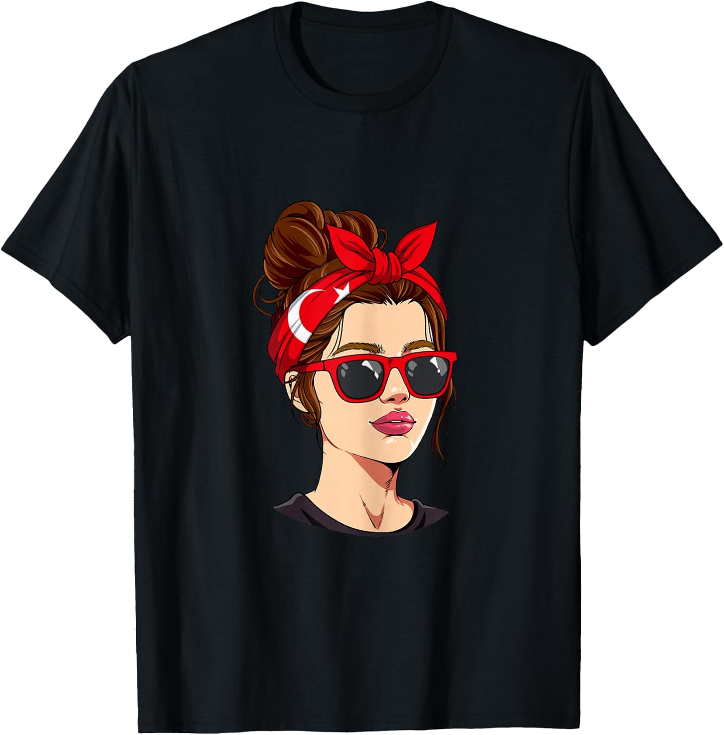 Turkish Girl Turkey T-Shirt - T-Shirt | Black