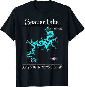 Beaver lake, Arkansas T-Shirt - T-Shirt | Black