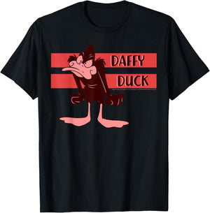 Looney Tunes Daffy Duck Angry Portrait T-Shirt - T-Shirt | Black