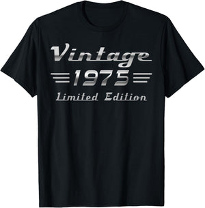 Vintage 1975 Classic Car 50th Anniversary T-Shirt - T-Shirt | Black