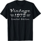 Vintage 1975 Classic Car 50th Anniversary T-Shirt - T-Shirt | Black