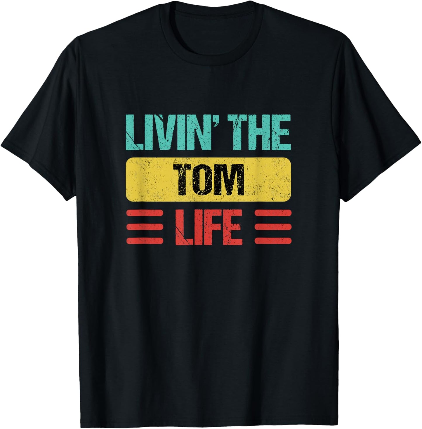 Tom Name T-Shirt - T-Shirt | Black