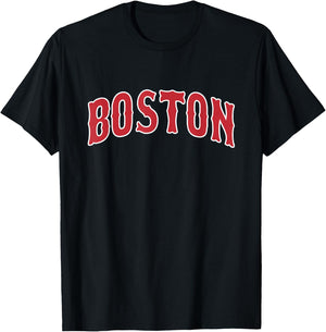 BOSTON - Throwback Design - Classic T-Shirt - T-Shirt | Black