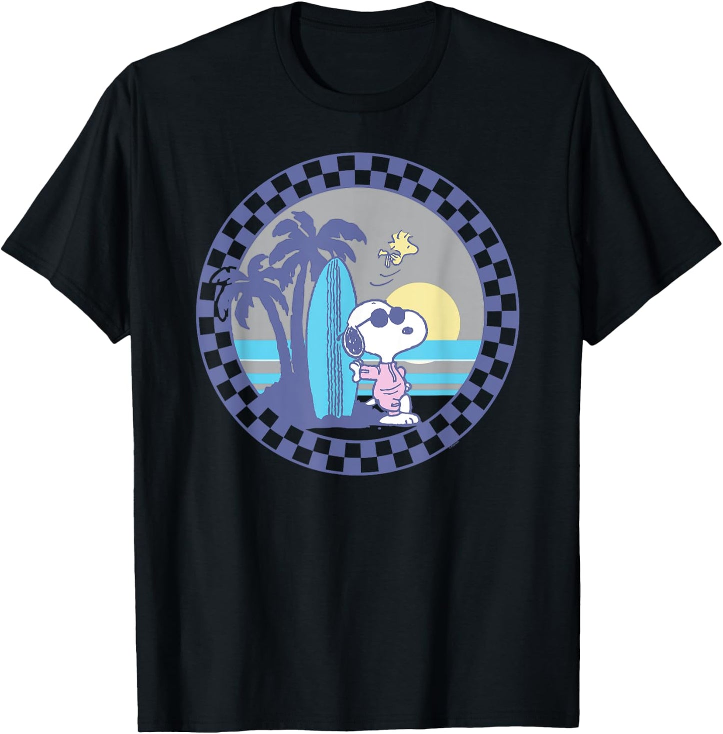 Peanuts Snoopy Surf's Up T-Shirt - T-Shirt | Black