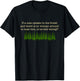 If a Man Speaks in the Forest T-Shirt - T-Shirt | Black