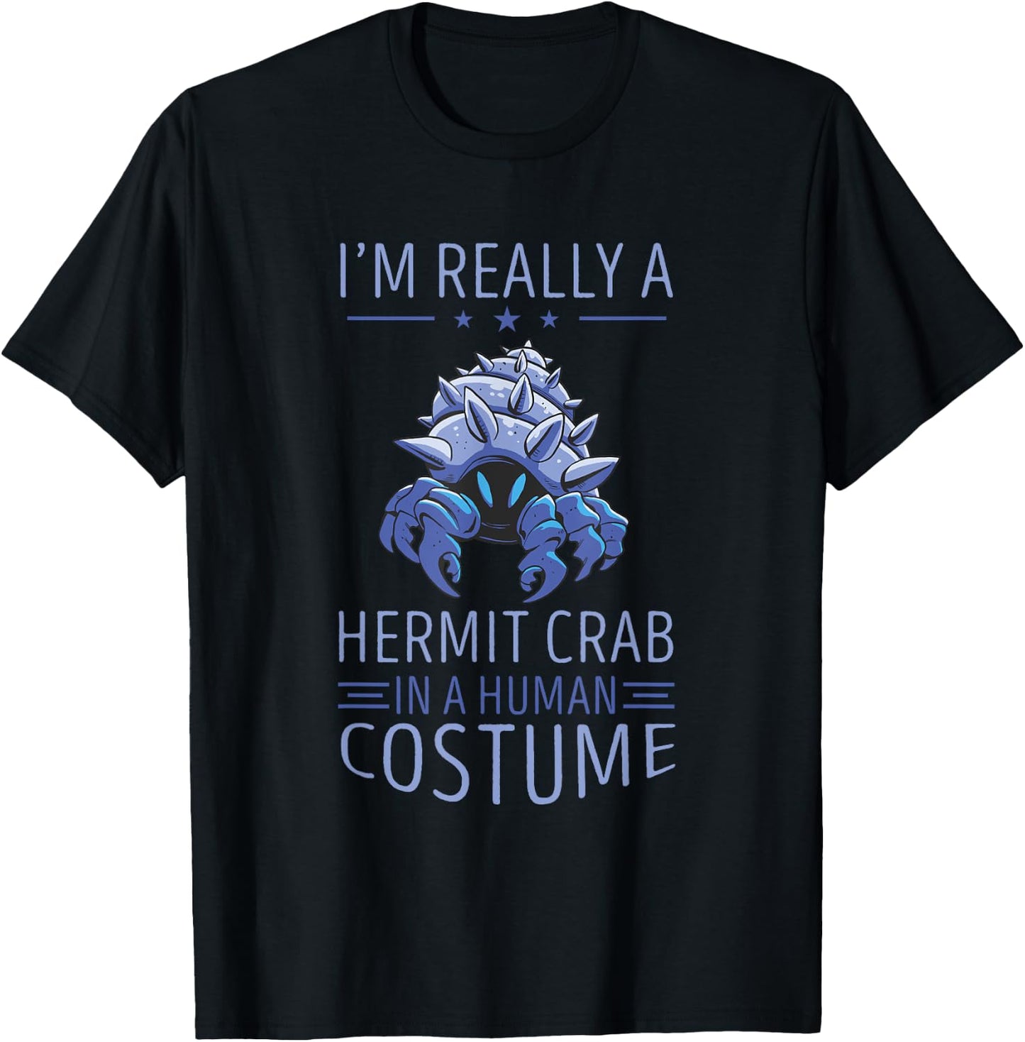 Hermit Crab Human Costume Sea Animals Hermit Crab Lover T-Shirt - T-Shirt | Black
