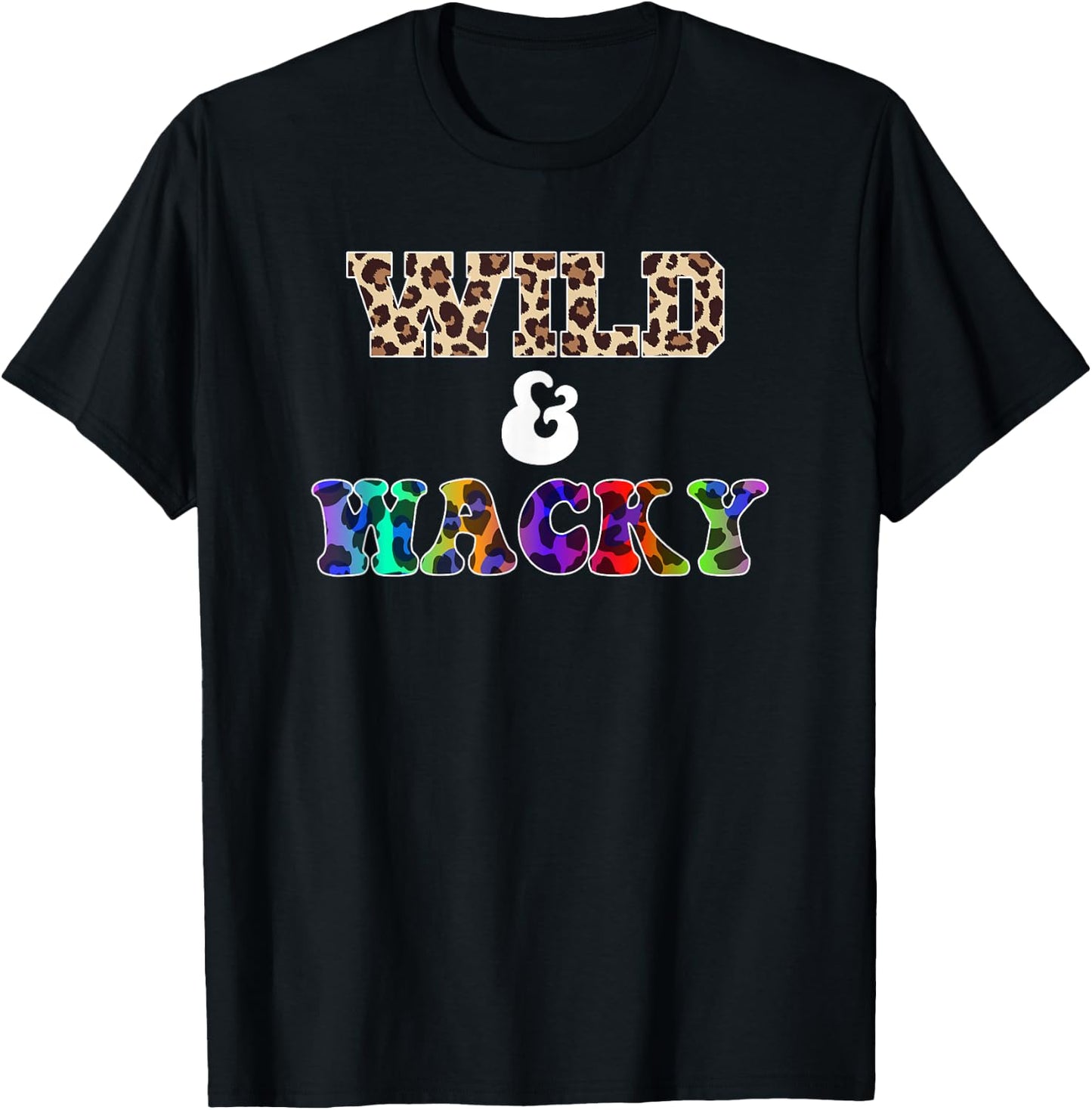 Leopard Print Spots Wild & Wacky Funny Men Adults T-Shirt - T-Shirt | Black