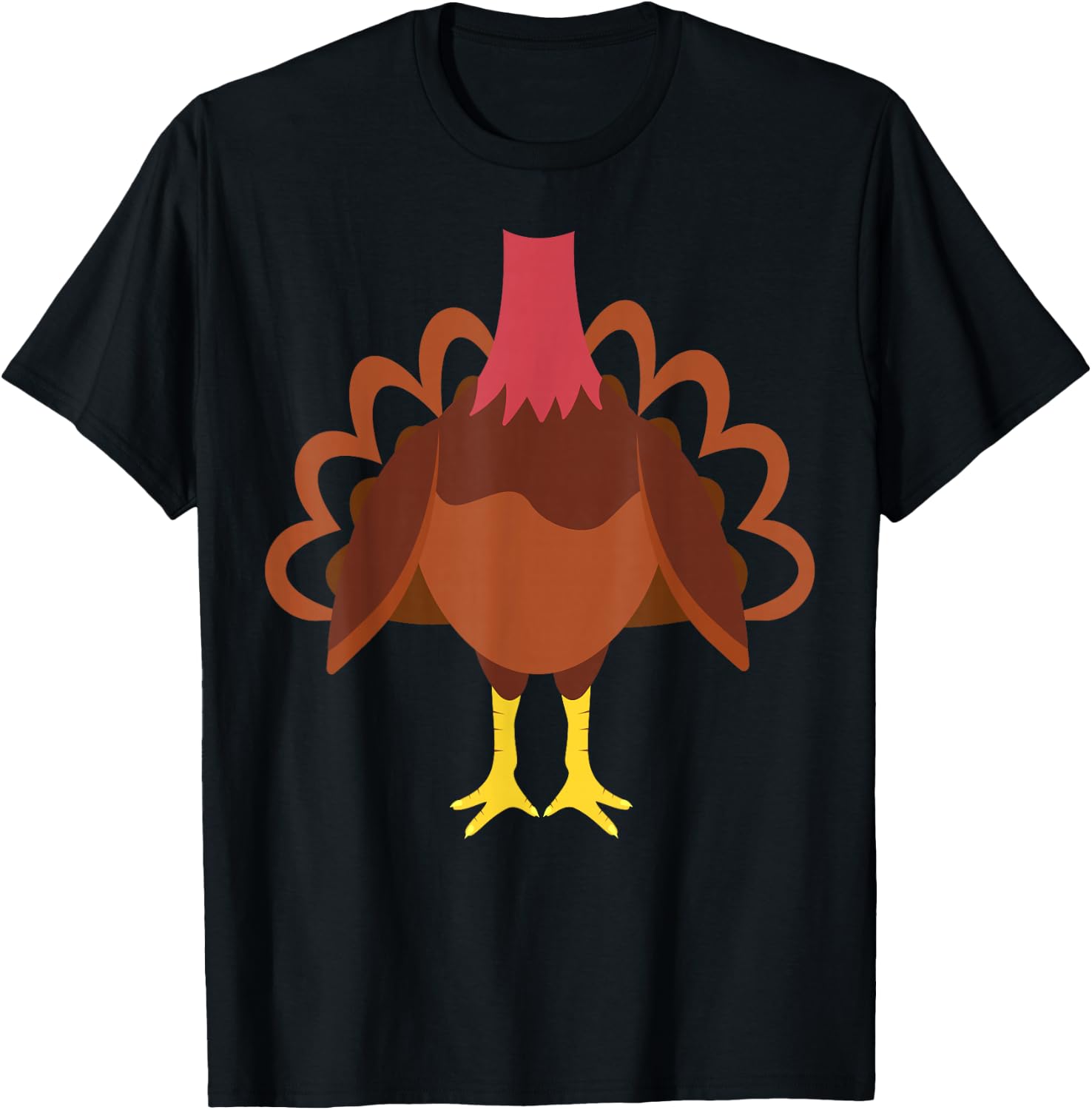 Turkey Shirt Adult Kids Men Women Turkey Costume T-Shirt - T-Shirt | Black