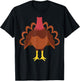 Turkey Shirt Adult Kids Men Women Turkey Costume T-Shirt - T-Shirt | Black