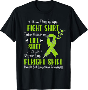 Mantle Cell Lymphoma Awareness My Fight T-Shirt - T-Shirt | Black