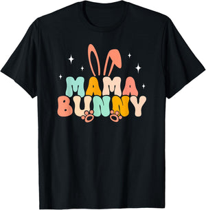 Mama Bunny Mom Rabbit Owner Bunny Mother Rabbit Mama T-Shirt - T-Shirt | Black