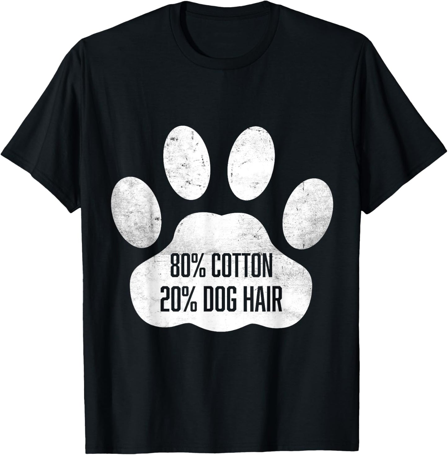 Cotton Dog Hair - Traces Of Dog - Dog Sayings Women Girls Kids T-Shirt - T-Shirt | Black