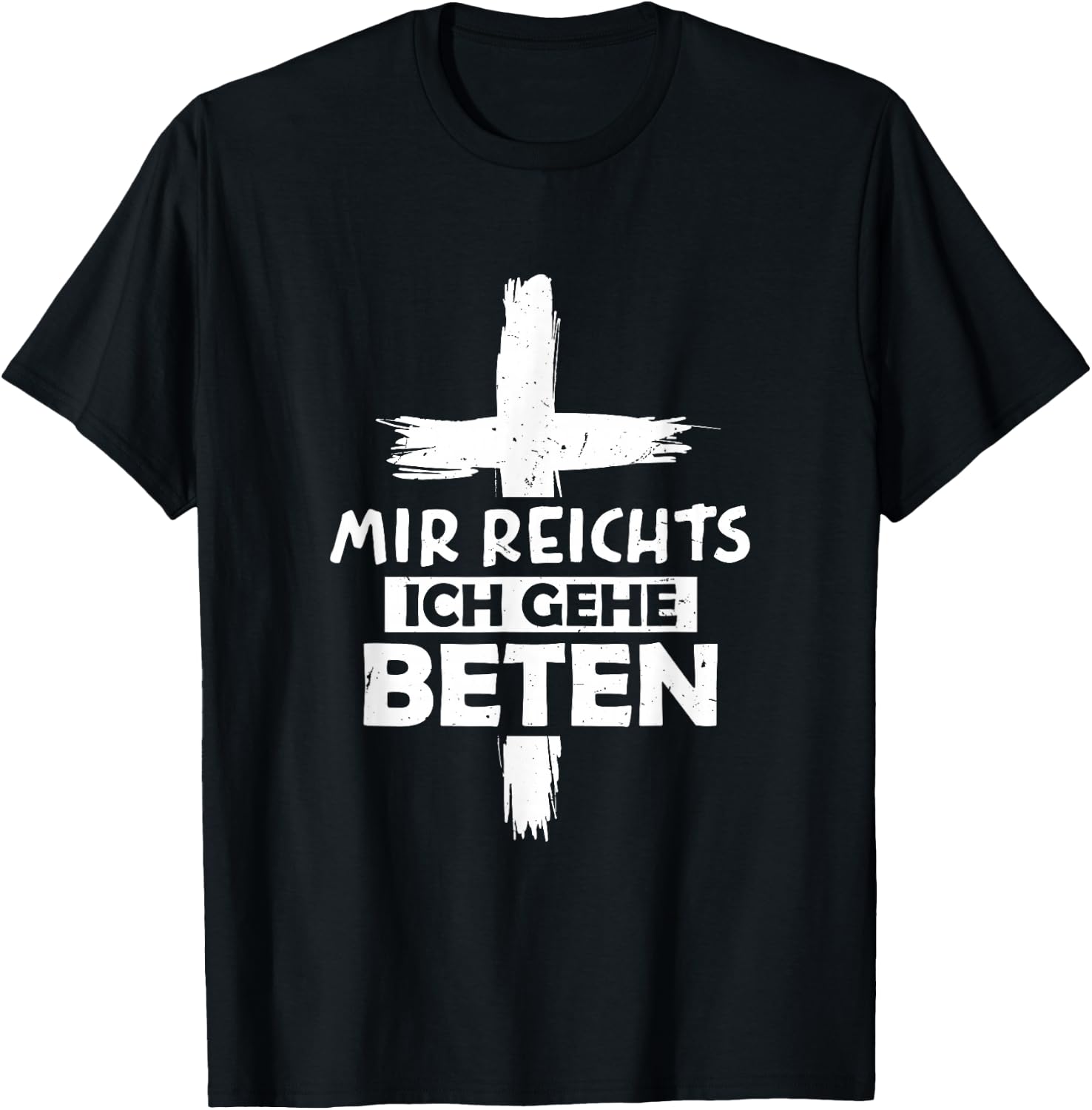Jesus Mir Reichts Ich Gehe Beten Christian , black, s T-Shirt - T-Shirt | Black