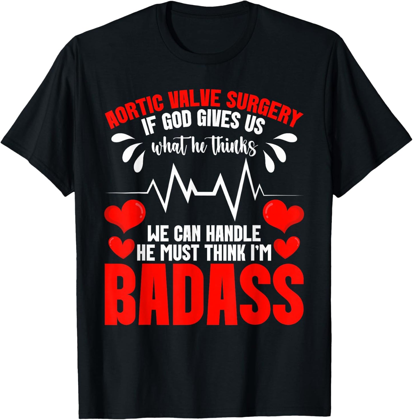 Heart Valve Replacement Surgery Aortic Valve Repair T-Shirt - T-Shirt | Black
