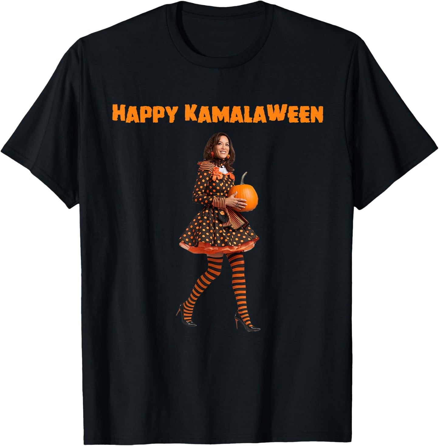 Happy Kamalaween Vote Kamala Harris 2024 Halloween Costume T-Shirt - T-Shirt | Black
