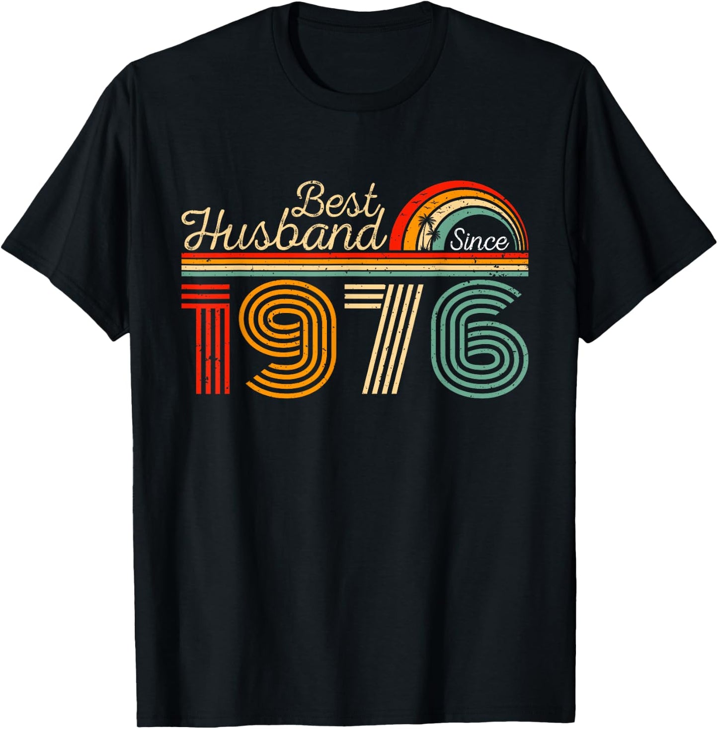 Best Husband Since 1976 Couples 1976 Wedding Anniversary T-Shirt - T-Shirt | Black