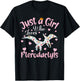 Just A Girl Who Loves Pterodactyls Dinosaur Bird Women Girls T-Shirt - T-Shirt | Black