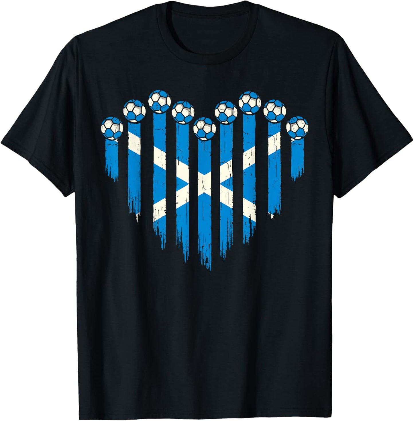 Scottish Flag Novelty Scotland T-Shirt - T-Shirt | Black