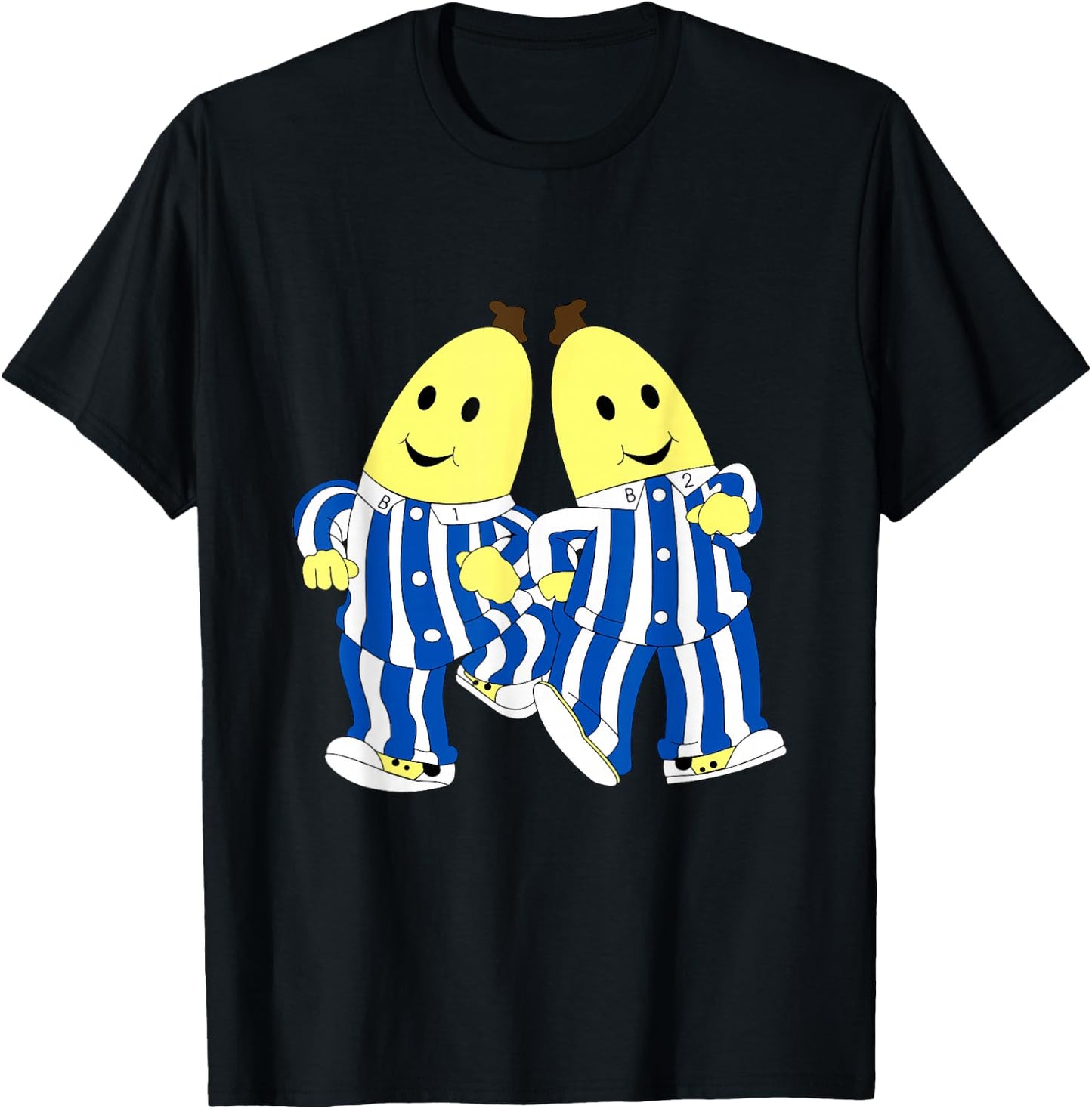 Funny Cute Stars B1 B2 Banana in Pajama , black T-Shirt - T-Shirt | Black