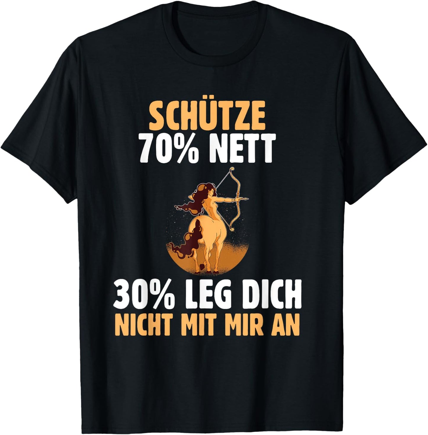 Star Sign Sagittarius , black T-Shirt - T-Shirt | Black