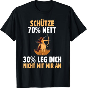 Star Sign Sagittarius , black T-Shirt - T-Shirt | Black