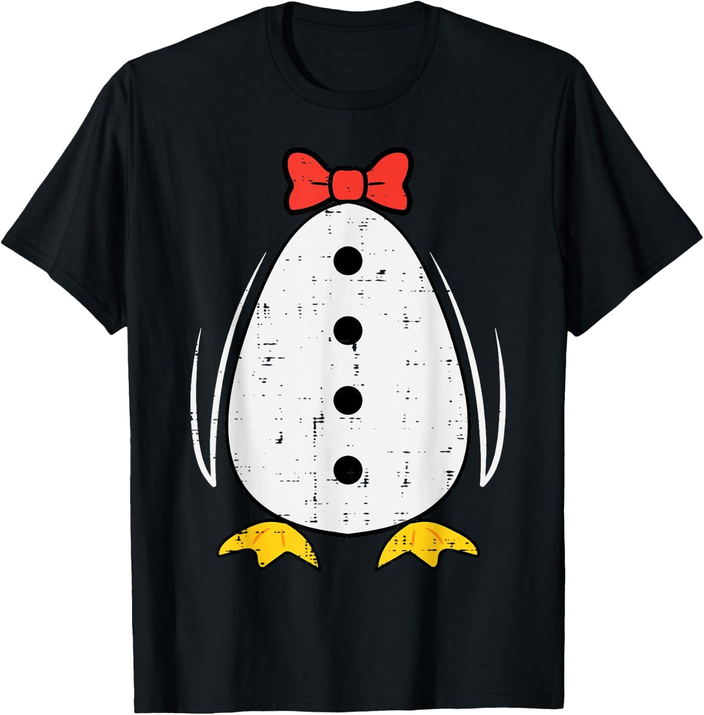 Penguin Costume Halloween Boys Girls Kids Toddler Women Men T-Shirt - T-Shirt | Black