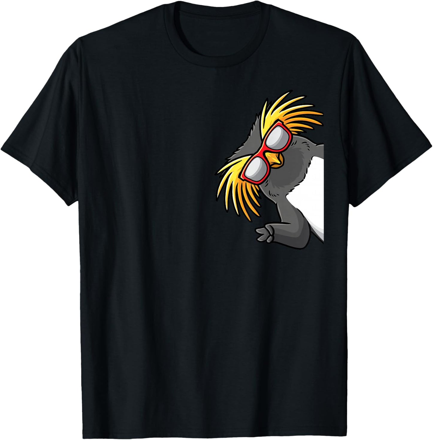 Tristan Penguin Northern Rock Penguin From Side T-Shirt - T-Shirt | Black