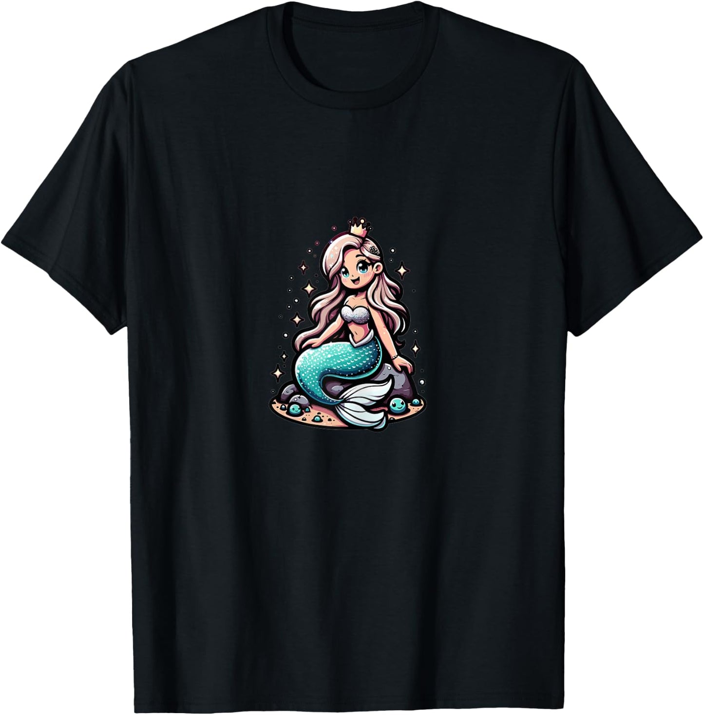 Mermaid - Magic Of The Deep Sea T-Shirt - T-Shirt | Black