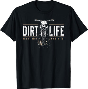 Dirt Bike Shirts Boys Kids Gear Motocross Dirtbike T-Shirt - T-Shirt | Black