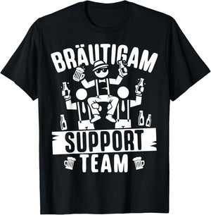 JGA Männer Junggesellenabschied Poltern Herren JGA T-Shirt - T-Shirt | Black