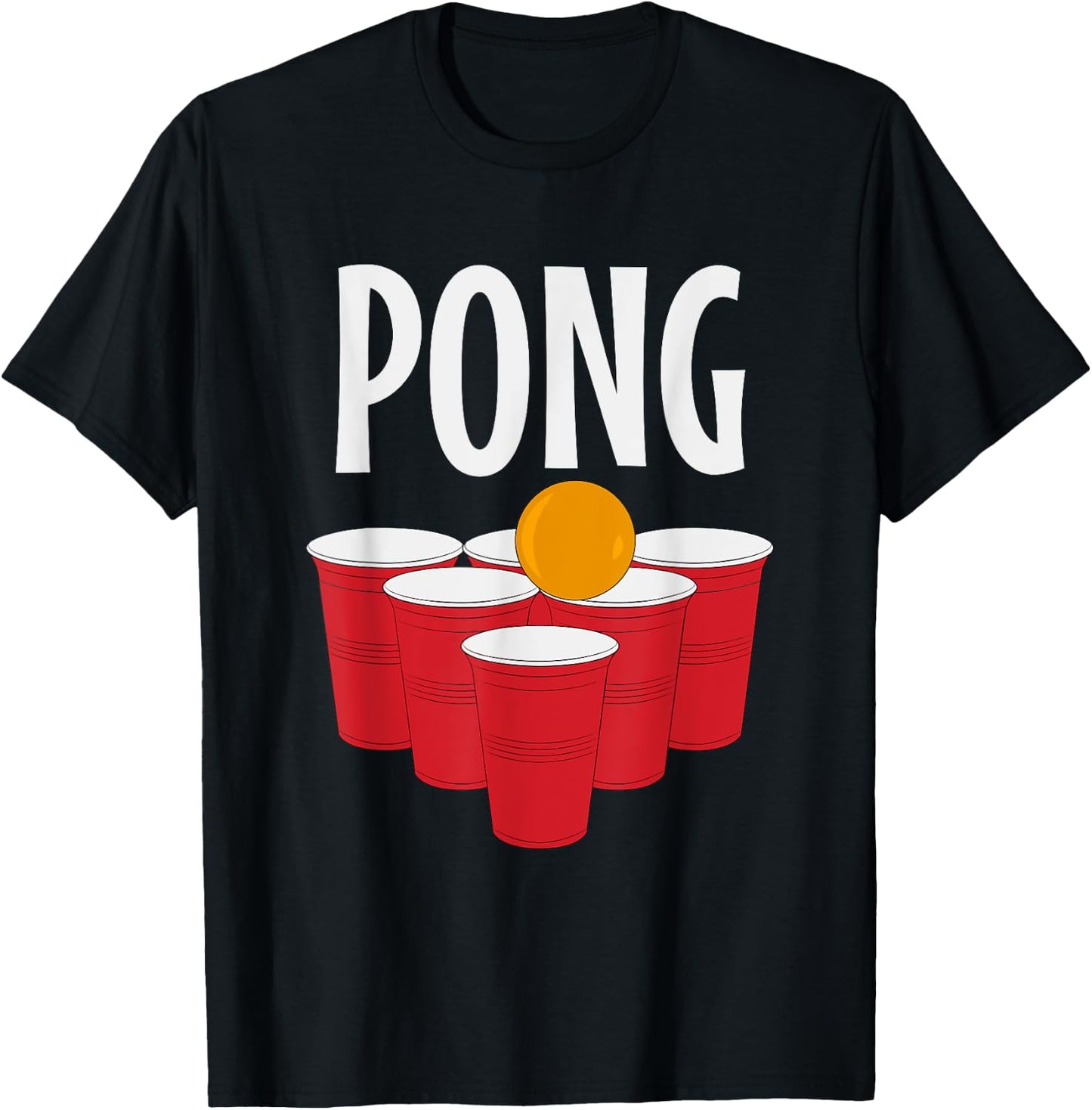 Funny Beer Pong drinking Halloween Carnival Partner Costume T-Shirt - T-Shirt | Black