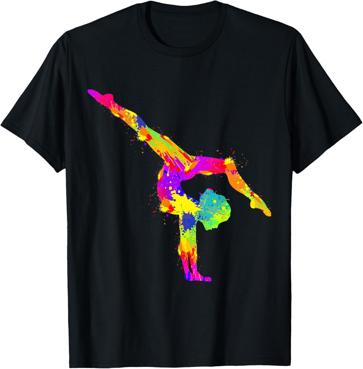 Gymnastics Women's Girls' Children's , black T-Shirt - T-Shirt | Black