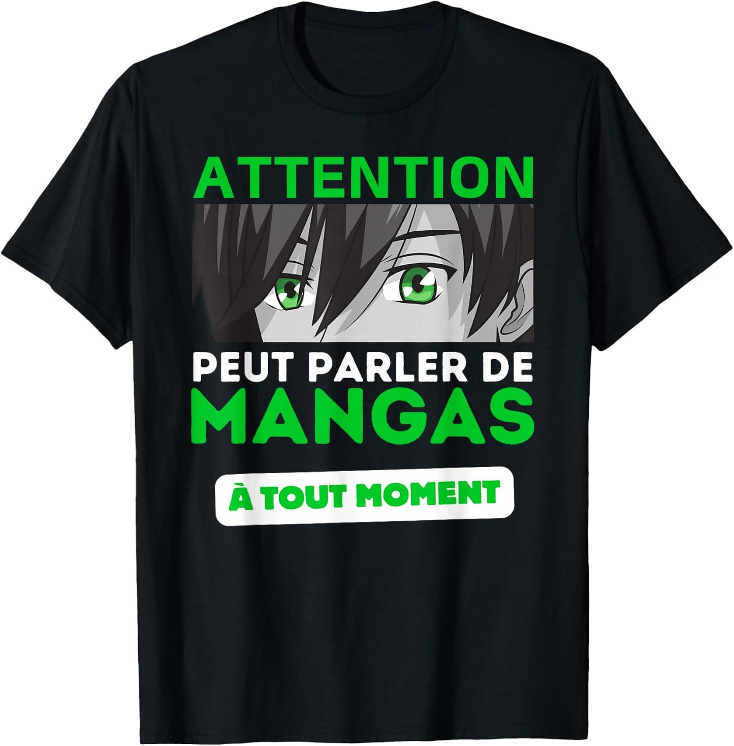 Can Talk Manga - Humor Funny Manga , Black, S T-Shirt - T-Shirt | Black