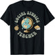 Retro Social Studies Teacher Earth Globe History Teacher T-Shirt - T-Shirt | Black
