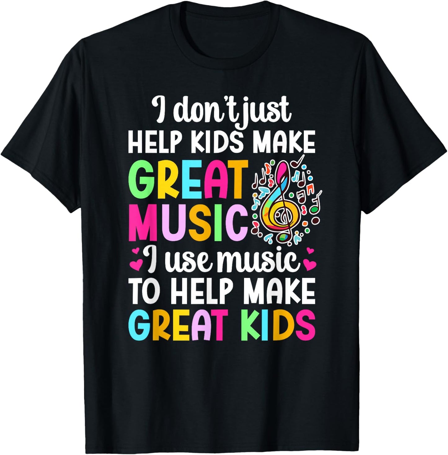 Great Music Teacher Appreciation Music Teaching T-Shirt - T-Shirt | Black