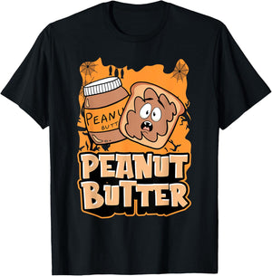 Peanut Butter Jelly Matching Halloween Spooky Spider Webs T-Shirt - T-Shirt | Black