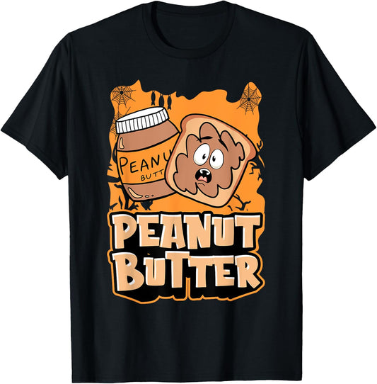 Peanut Butter Jelly Matching Halloween Spooky Spider Webs T-Shirt - T-Shirt | Black