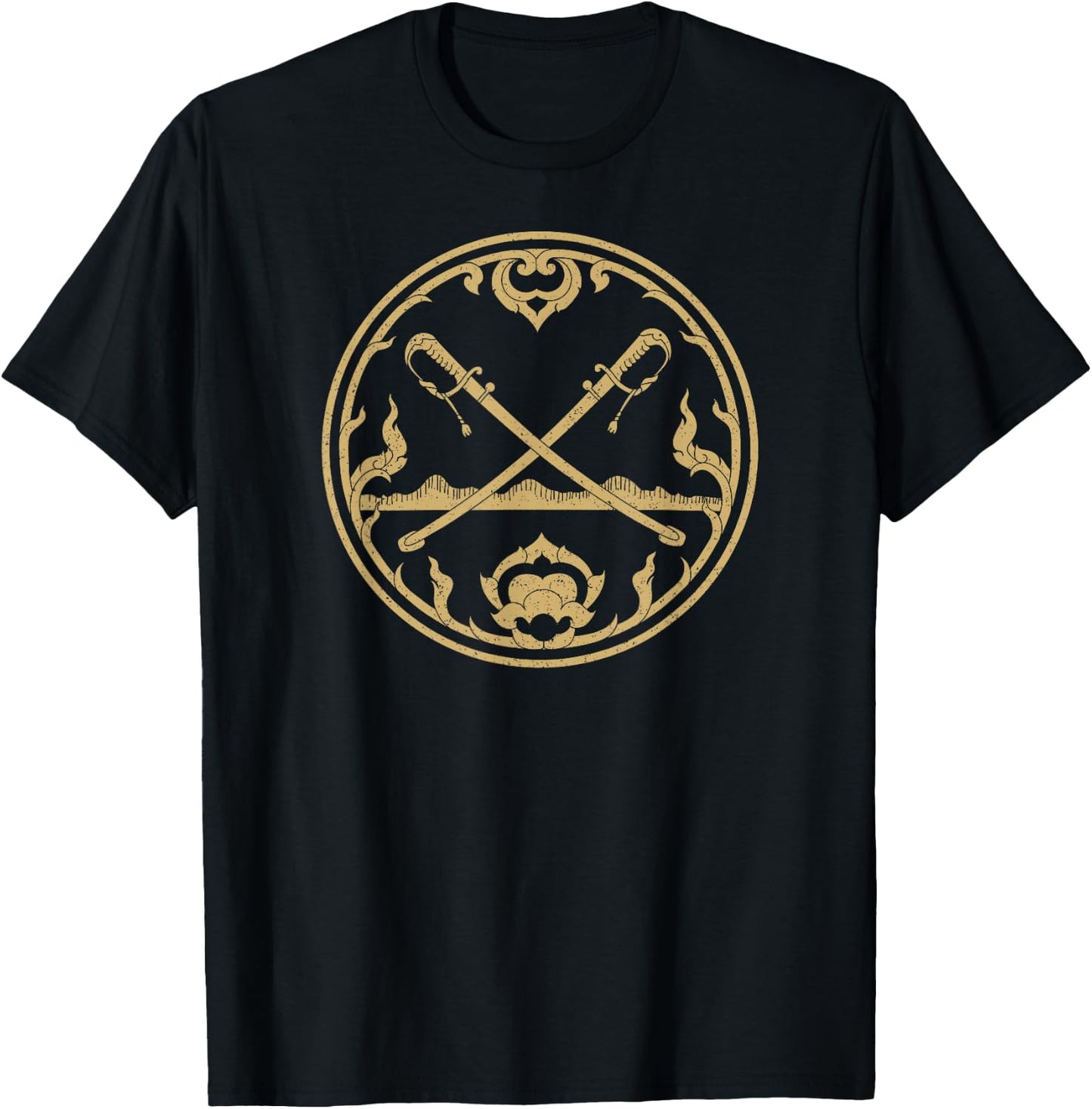Krabi Thailand Seal Emblem Symbol Flag T-Shirt - T-Shirt | Black
