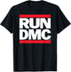 RUN DMC Logo Hip Oldschool , black T-Shirt - T-Shirt | Black