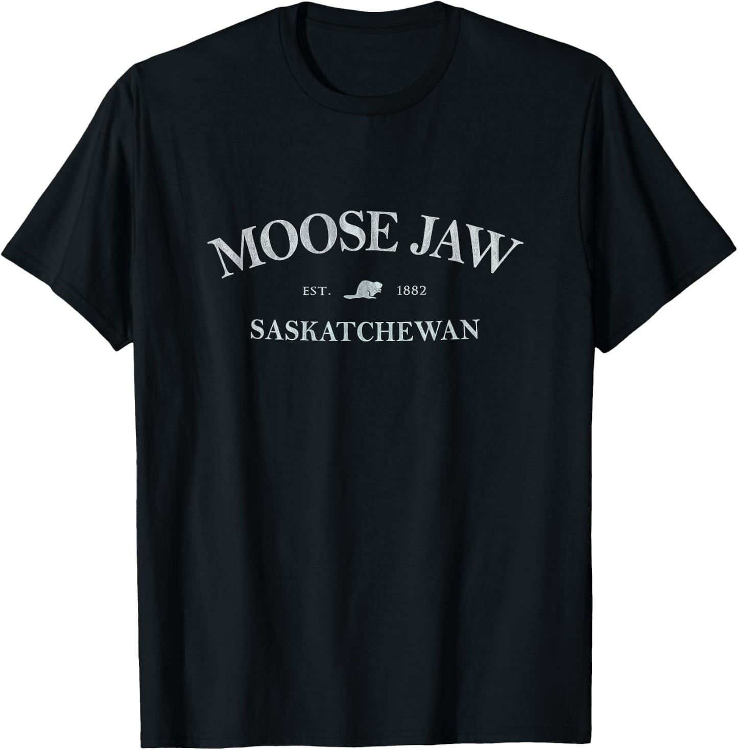 Moose Jaw Saskatchewan Canada | Moose Jaw Canada Print T-Shirt - T-Shirt | Black