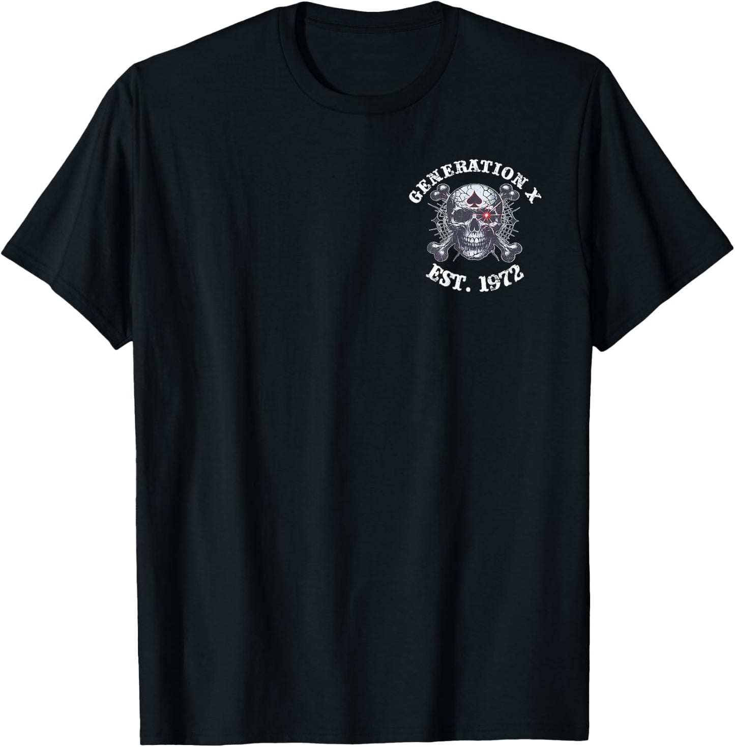 (2 Sided) Generation X EST 1972 Black Sheep of My Family T-Shirt - T-Shirt | Black