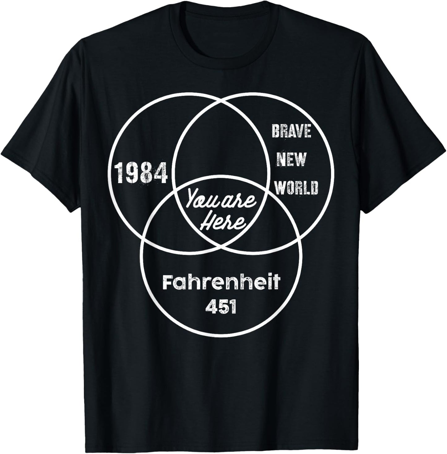 You Are Here 1984 Brave New World T-Shirt - T-Shirt | Black