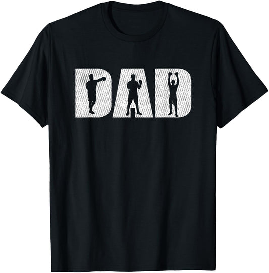 Boxer Dad Love Boxing Gift Training MMA Box Fighting T-Shirt - T-Shirt | Black