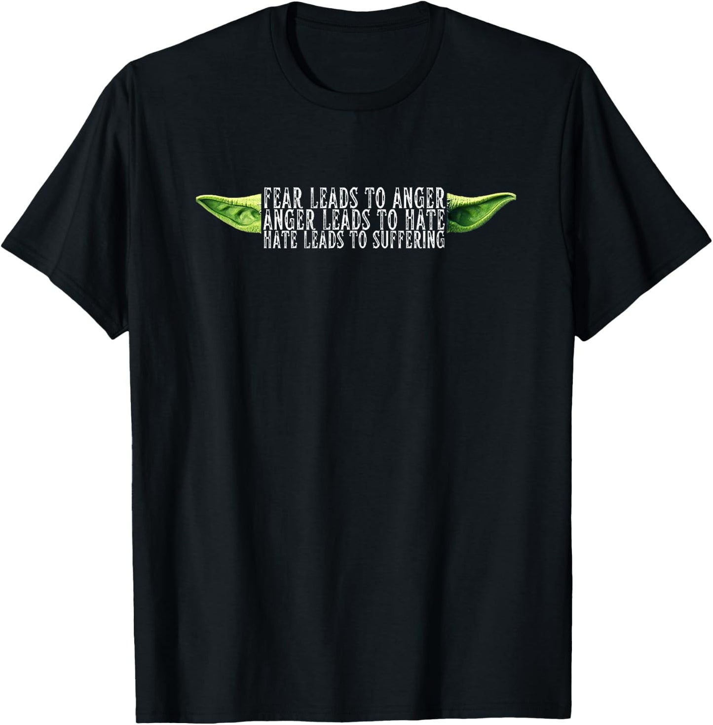 Fear Leads To Anger May The Fourth 70s 80s Classic TV Lovers T-Shirt - T-Shirt | Black