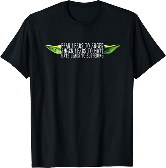 Fear Leads To Anger May The Fourth 70s 80s Classic TV Lovers T-Shirt - T-Shirt | Black